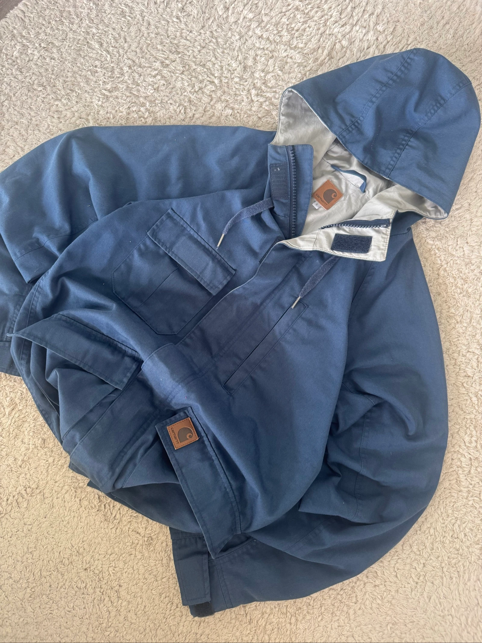 Carhartt Terry Jas met Capuchon Werkjas Navy Utility Werkkleding Outdoor S – photo 3
